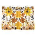 thumbnail image 7 of Yayeee Kitchen Curtains Tier Pair Light Filtering 27"x36" Rod Pocket Short Cafe Window Panel, Yellow Flowers, 7 of 7