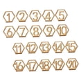 thumbnail image 4 of IFANLANDOR Wooden Wedding Table Numbers for Banquets and Receptions 20Pcs, 4 of 8