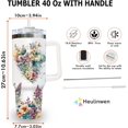thumbnail image 2 of Christian Tumbler 40Oz With Handle & Straw - Faith Makes Them Possible Inspiration Gift for Women - Bible Verse Religious Coffee Cup For Mom, Friend, Sister, Grandma on Birthday, Mothers Day, 2 of 6