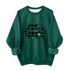 thumbnail image 2 of Blusas y camisas de manga larga con cuello redondo para niños Estampado del Día de San Patricio Estampados de manga larga Casual Suelto Forro polar para mayor calidez Sudadera con capucha de manga lar, 2 of 5