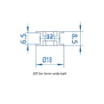 thumbnail image 4 of Polea De Correa Polea De Impresora 3D Poleas De Correa De 5 Piezas Máquina De Tallado Excelentemente Mecanizada Para Impresora 3D ANGGREK Hardware, 4 of 5