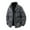Gray, variant on JTieacloth Men's Winter Warm Fleece Jacket Solid Color Loose Fit Thickened Coat Winter Warm Insulated Outerwear Jacket For Cold Weather Black