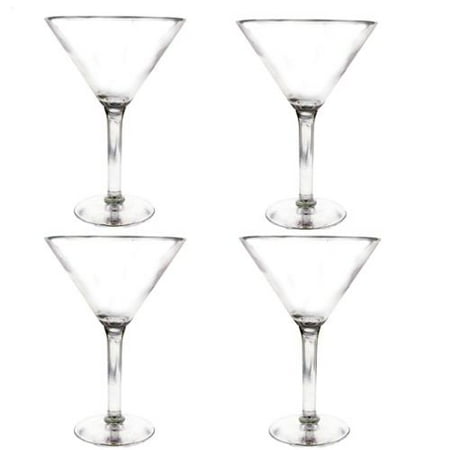 Libbey 10-Ounce Preston Martini Glass, Clear, 4-Piece