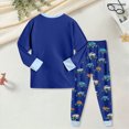 thumbnail image 4 of Paguaki Boys Pajama Kids Long Sleeve Cartoon Turck Pajamas Set Soft Clothes Sleepwear, 4 of 7