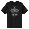 thumbnail image 7 of Dungeons & Dragons Horned Alien Skull Crew Neck Short Sleeve Men's Black T-shirt-XXL, 7 of 7