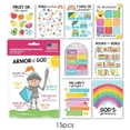 thumbnail image 4 of fsxdhpcsgfc Stationery Paper And Envelopes Set for Girls Craft Table 9 Pack 11x14 Inch Posters For Kids And Posters For Sunday School And Kids' Classrooms Bright And Colorful Designs To Inspire, 4 of 6