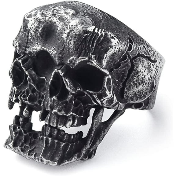 ZMY Home Stainless Steel Party Jewelry Gothic Division Skull Ring (11)