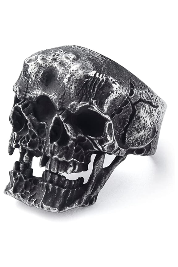 Stainless Steel Party Jewelry Gothic Division Skull Ring (13)