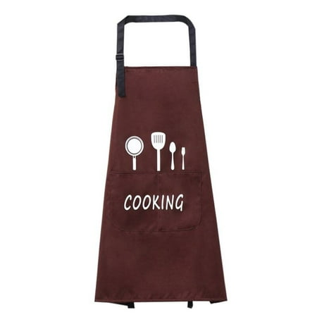 

Aprons for Women Waterproof Smock Oil Proof Kitchen Water Resistant with Big Pockets Adjustable Cute Apron Creative Barbecue Baking