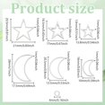 thumbnail image 2 of 120pcs Earring Making Kit Star Moon Charms Linking Pendant Earring Beading Component Connectors Links Open Bulk Earring Hooks Jump Rings for DIY Jewellery Bracelet Making Necklaces Craft, 2 of 9