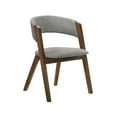thumbnail image 2 of 5 Piece Mid Century Modern Dining Table Set, Brown and Gray, 2 of 5