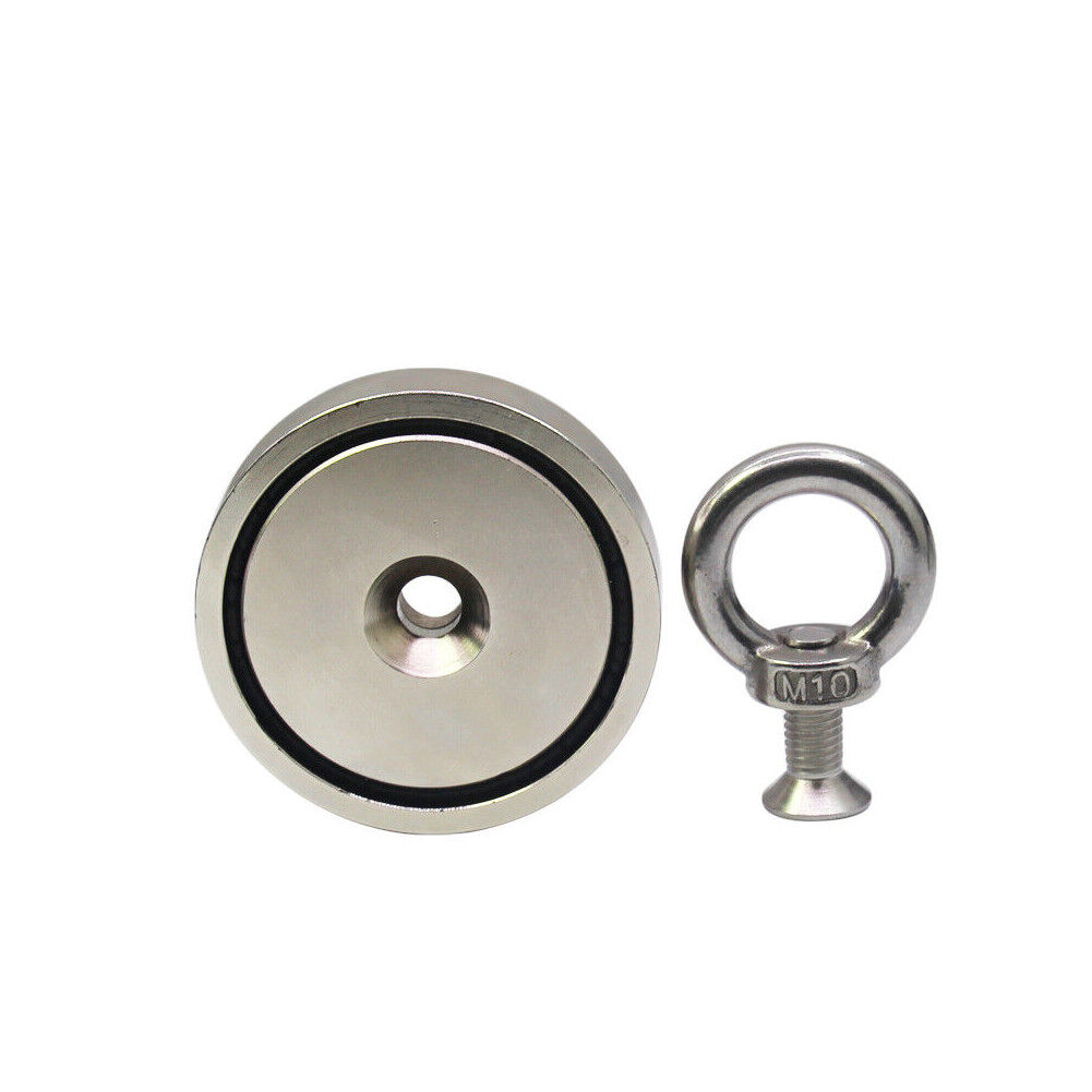 US FISHING MAGNET UPTO 2400 LBS PULL FORCE HEAVY DUTY STRONG NEODYMIUM MAGNET