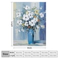 thumbnail image 4 of Chilfamy Flowers Print Flannel Throw Blanket Hand/Machine Wash for All Seasons Bed Blanket 60x80in, 4 of 6