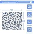 thumbnail image 4 of Coolnut Blue Paisley Pattern Washcloths Towels, Highly Absorbent and Soft Cotton Face Cloths, 6 Pack Quick Dry Wash Cloths - 12 X 12 Inches Washcloth Gift, 4 of 7