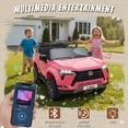 thumbnail image 4 of Lexus GX550 24V Kids Ride-On Car, 2-Seater Electric Toy Car with Parent Remote Control, High Speed 3.73MPH, LED Lights & Bluetooth Music for Boys Girls Ages 3-8, Pink, 4 of 15