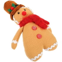 HAMPPLIES Christmas Gingerbread Man Figurines 1Set Stuffed Toy Multi Color 11.8x7.9x3.9in PP Friends present