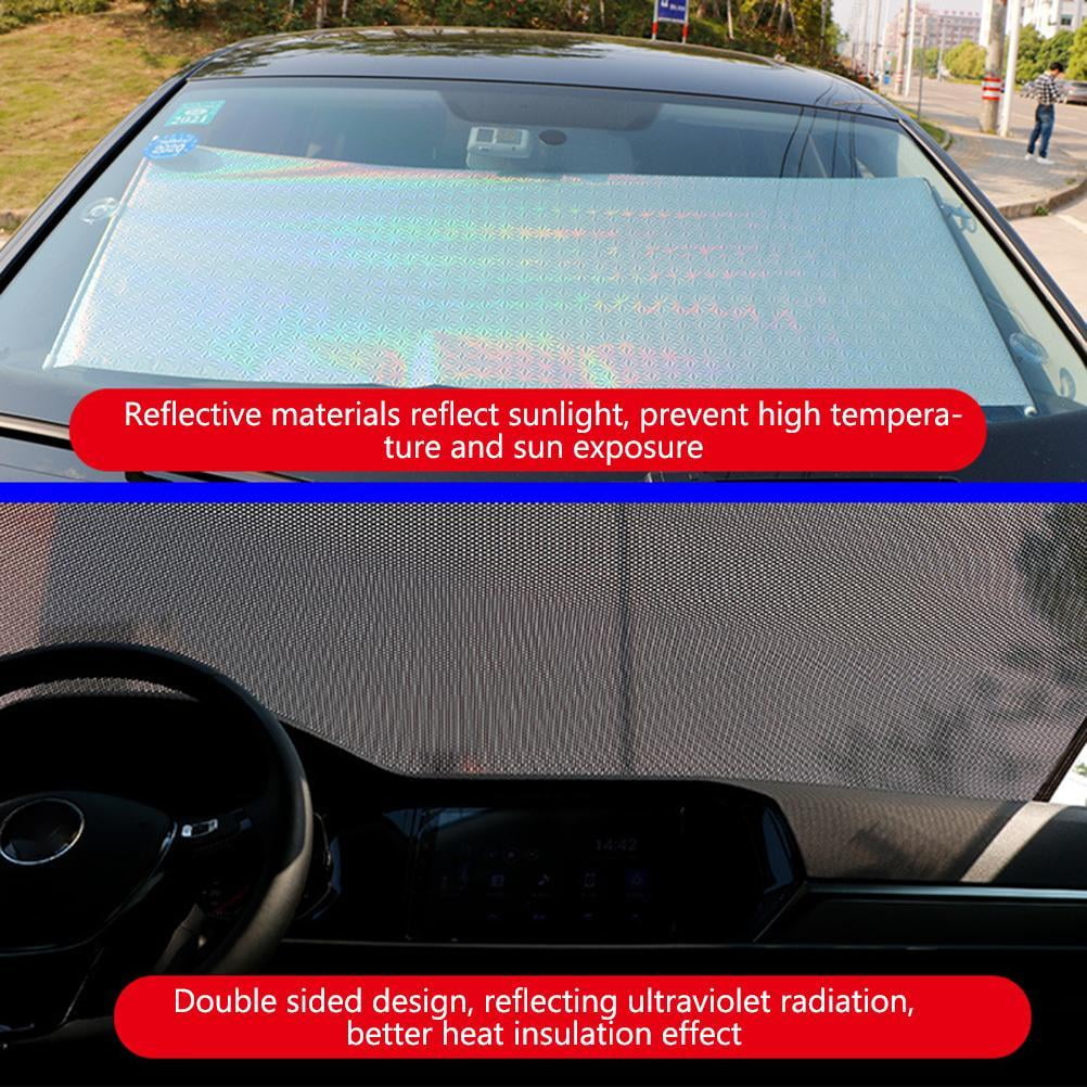 Pare-soleil Rétractable Pour Pare-brise De Voiture - Réglable Avec Cordon - Protection Contre Chaleur Et UV