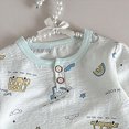 thumbnail image 5 of NOLDARES Toddler Baby Boy Fall Winter Clothes Funny Letter Print Long Sleeve Sweatshirt Pullover Tops + Pants Outfit Set Size:4-5 Y,Light Blue, 5 of 5