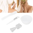 thumbnail image 3 of JUEGO DE TAZÓN DE MÁSCARA Facial, Spatula Herramientas de Mezcla de Máscara Facial de la espátula Mediciónico Resistente Al Desgaste Cepillo de Silicona reutilizable para uso, 3 of 7