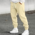 thumbnail image 2 of Sweatpants for Men Drawstring Lined Cuffed Sweatpants | Fall Winter Bottom, Moisture Wicking, Exercise Jogging Pants, Warm Soft , Big and Tall Joggers with Pockets, XL, 2 of 7