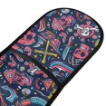 thumbnail image 2 of Dailycode Double Sided Oven Mitt with Loop Heat Resistant Kitchen Long Potholders 7" x 35" Pirate Skull Boat Knife, 2 of 6
