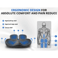 thumbnail image 2 of JIPORIER  Thickened Seat Cushions for Office Chairs,Ergonomic Memory Foam seat Cushion，Sciatica Pain Relief Pillow for Long Sitting，Coccyx Cushion for Tailbone Pain,Office,Car,Pregnancy,Wheelchair, 2 of 7