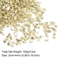 thumbnail image 2 of Triturado Vidrio Chips 100g/3.5oz 2mm-4mm Irregular Metálico Brillante Vidrio para Artesanía Bricolaje Jarrón Relleno Epoxi Resina Decoración, Brillante Dorado, 2 of 5