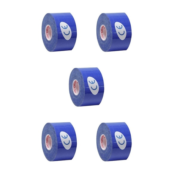 Soidarity Cinta elástica Soporte muscular Deportes Adhesivo Vendaje Gimnasio Fitness Correa muscular, Azul oscuro 3.8cmx5cm Type2 NO2