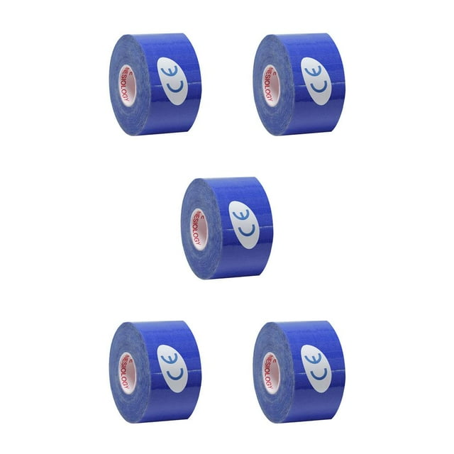 Greeniant Cinta elástica Soporte muscular Deportes Adhesivo Vendaje Gimnasio Fitness Correa muscular, Azul oscuro 3.8cmx5cm Type2 NO2