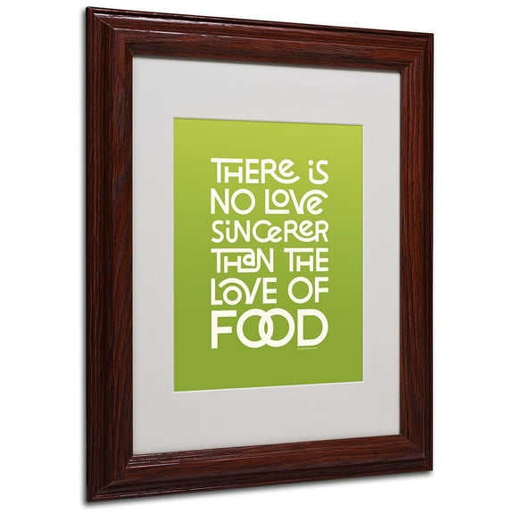 Trademark Fine Art "Sincere Love of Food" Canvas Art by Megan Romo, Wood Frame
