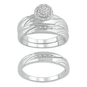 Forever Bride Ss925 1/10 Cttw Trios