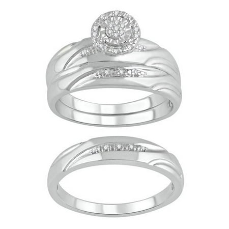 Forever Bride Ss925 1/10 Cttw Trios