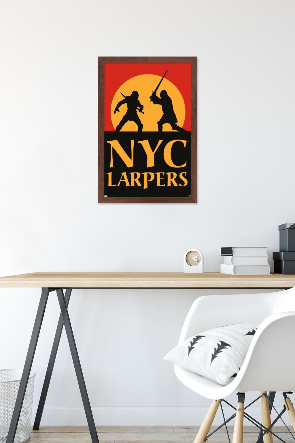 Marvel Hawkeye - NYC LARPers Wall Poster, 14.725" x 22.375" Framed