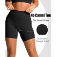 thumbnail image 3 of High Waist No Front Seam Workout Shorts for Women - Tummy Control Butt Lifting Gym Yoga Biker Shorts with Hidden Scrunch, 3 of 6