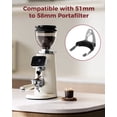 thumbnail image 3 of Tuni G3 64mm Flat Burr Coffee Grinder, 100 Grind Settings Electric Espresso Grinder with Single Dose Set | Commercial Grade Precision, Touchscreen | Anti-Static Tech | Stainless Steel (Ivory), 3 of 9