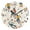 Black, variant on Soccer Players Playing Soccer Round Wall Clock Silent Analog Battery Operated Black Pointer Home Decor 9.84" Diameter