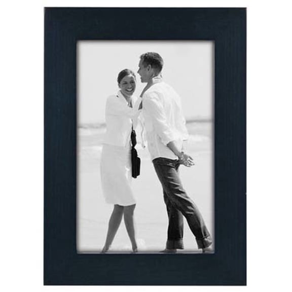 Malden International Linear Series Wood Frame, for a 4x6" Photograph, Color/Style: Blue