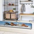 thumbnail image 7 of Coolnut Running Horses Area Rug - 2' x 6' Washable Runner Rugs with Rubber Backing - Non Skid Floor Carpet for Indoor Living Room Hallway Kitchen Home Decor Gifts, 7 of 7
