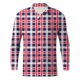 thumbnail image 4 of Playeras Y Camisas Para Hombre Hombres manga larga Otoño Invierno Casual Plaid impreso camisas Top blusa camisas (Blue, XXL), 4 of 7