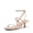NUDE, variant on Kitten Heels for Women, Strappy Square Open Toe Ankle Buckle Heeled Sandals Wedding Party Dress Shoes
