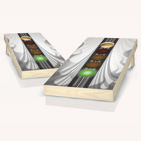 Skip's Garage Racing Enthusiast Solid Wood Cornhole Board Set