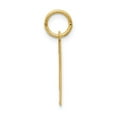 thumbnail image 2 of FB Jewels 14K Yellow Gold Medium Satin Number 1 Charm, 2 of 4