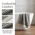 thumbnail image 3 of REGALWOVEN 100% Cotton Striped Hand Towels, Soft Absorbent Quick Drying Towel Sets for Home, Hotel, 14" x 32" Dark Grey 4, 3 of 7