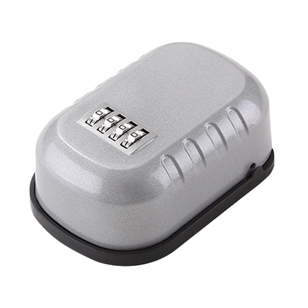 Caja de Almacenamiento con Cerradura para Llaves, Organizador de Llaves, Caja de Almacenamiento de Llaves, Caja de Seguridad con Cerradura para Aparta Gris