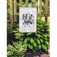 thumbnail image 2 of SIDONKU Let It Snow Lettering Inspirational Winter Doodles Motivational Garden Flag Decorative Flag House Banner 28x40 inch, 2 of 2