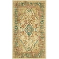 thumbnail image 2 of Nourison Traditional Vintage Persian Bohemian Ivory/Teal 3' x 5' Area Rug, (3' x 5'), 2 of 8