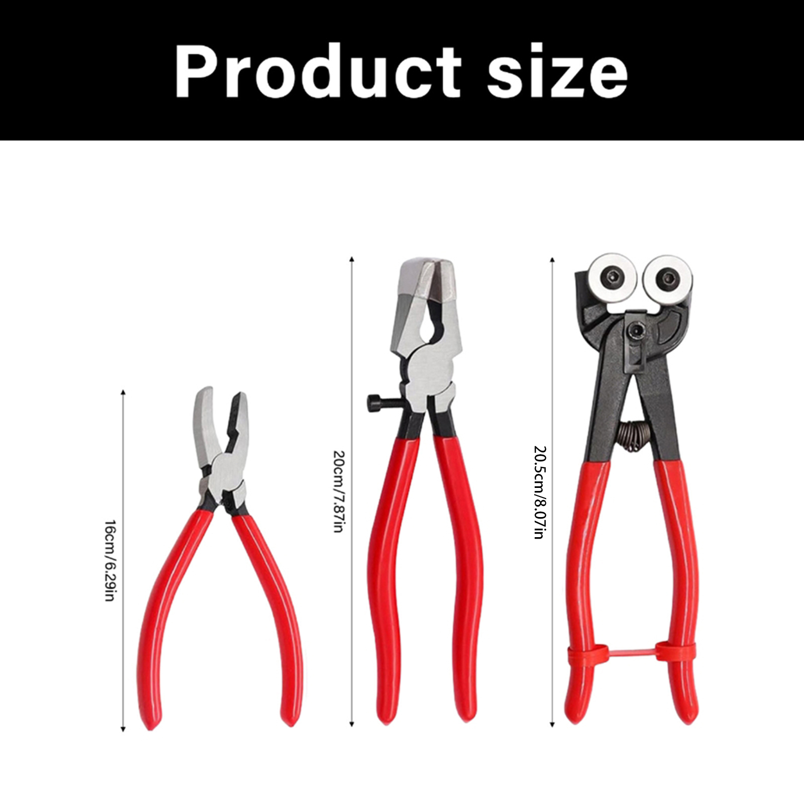 10PCS Heavy Duty Glass Cutter Includes Running Breaking Pliers Oil Feed Tool For Cutting On Projects