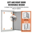 thumbnail image 4 of KFFKFF 17x24 inch BBQ Island Entry Door Exterior Door Stainless Steel Outdoor Kitchen Door, 4 of 9