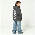 thumbnail image 4 of Bigetiay Boys City Print Pullover Hoodie Long Sleeve Lightweight Fall Sweatshirt 9-10 Years, 4 of 6