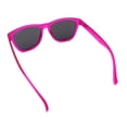 thumbnail image 5 of Polarized Mens Kush Color Mirror Pop Sport Horn Rim Sunglasses [Fuchsia - Blue Mirror], 5 of 6